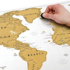 Travel scratch off map